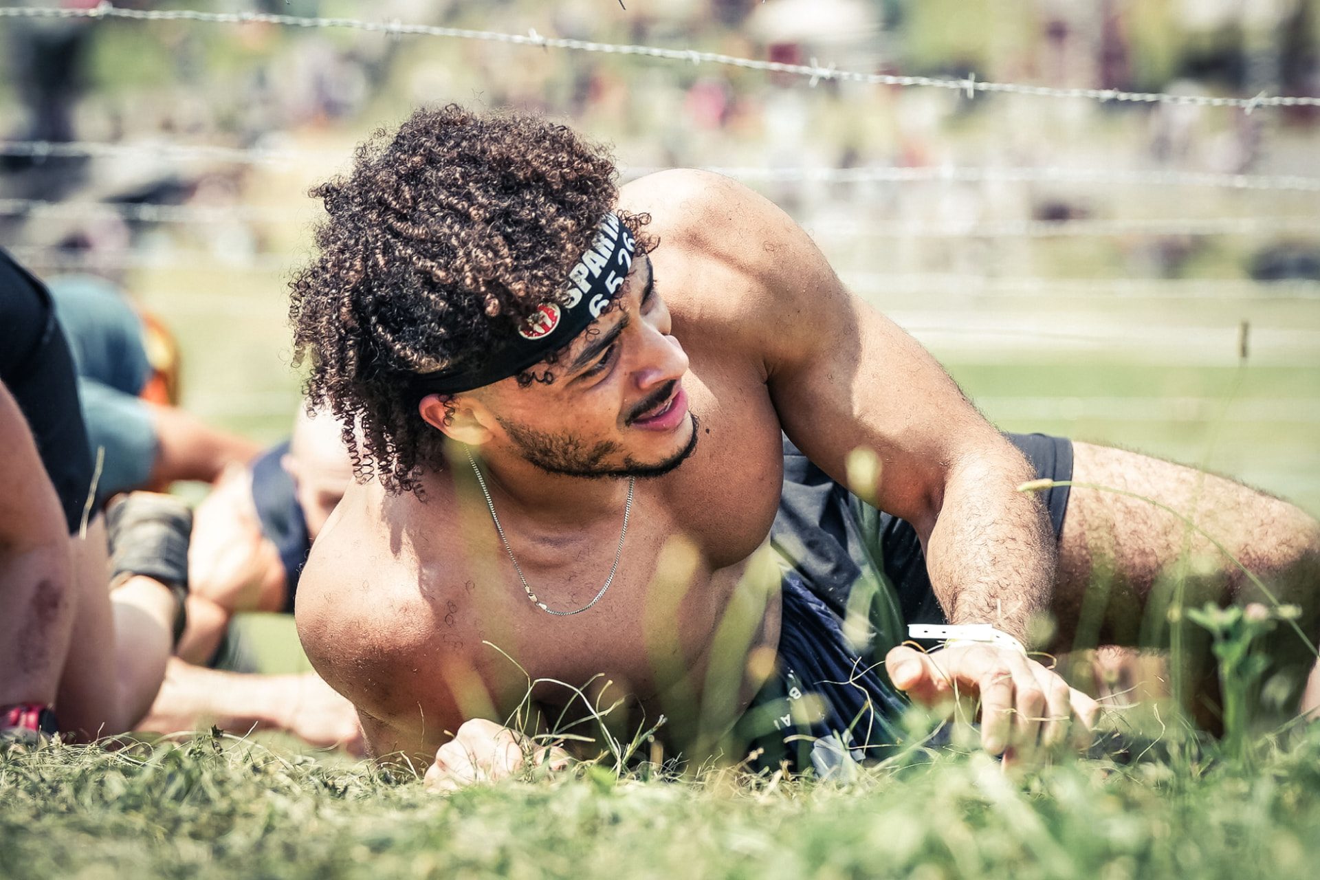 Gieorgie, founder and CEO of Cheffy, at a Spartan race
