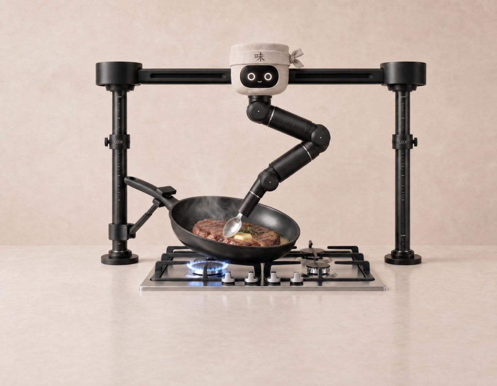 Cheffy basting a steak on your stove, dinner handled while you get your evenings back